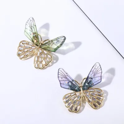 Cute Transparent Wings Butterfly Brooch